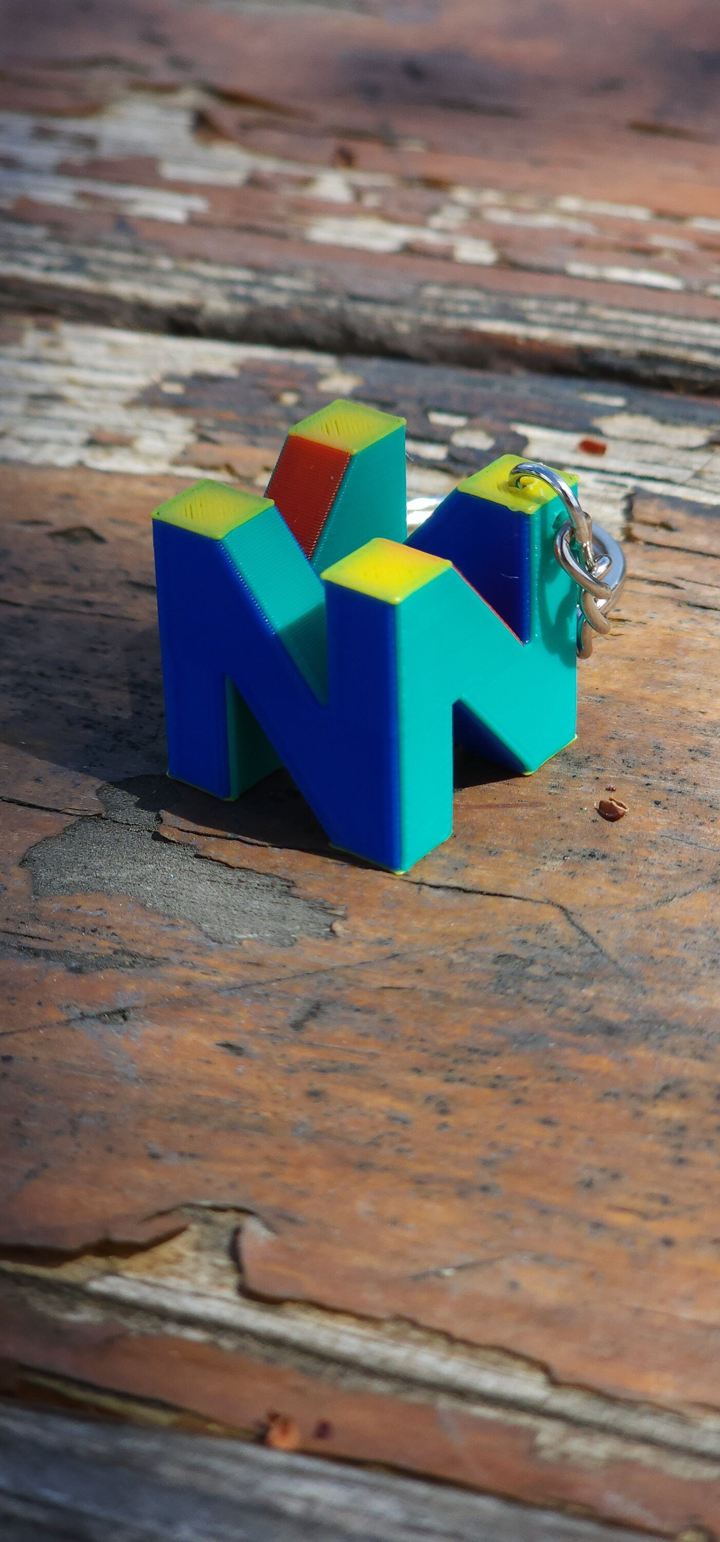 retro 64 game keychain