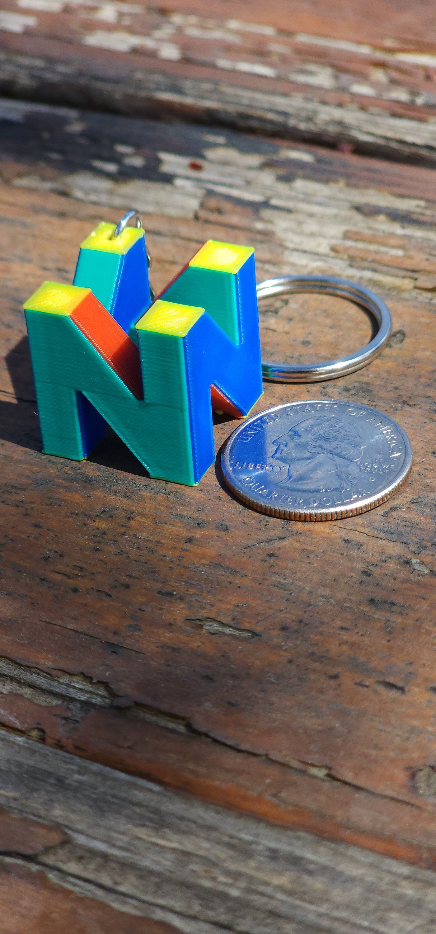 retro 64 game keychain