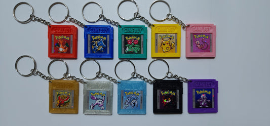 Pixel Art Retro Game Keychain
