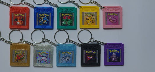 Pixel Art Retro Game Keychain
