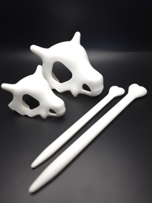 Cubone Skull Hair Accessory